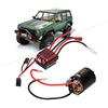 banapoy 1/10 RC Motore ESC, 540 Motore Spazzolato 35T 45T 55T con 360A ESC Combo, 1/10 RC Elettrico Ad Alta velocità Controller T Plug Accessorio Adatto per Tamiya 1/10 RC Auto da Corsa Camion(45T)