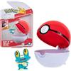 Pokémon PKW3133 - Clip'n'Go Poké Balls - Froxy & Pokéball Ufficiale Poké Ball con Personaggio di 5 cm