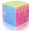 ROXENDA Cubo di Velocità 3X3, Puzzle Cube 3x3 Original Speed Cube (Jelly)