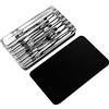 Generic Supporto per modellini, set da 12 pezzi di base per miniature, impugnatura magnetica stabile, manico per pittura, antiscivolo, rimovibile, strumento artigianale per hobby, officina, scuola, dormitorio
