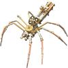 BuildCubes Puzzle in metallo 3D per adulti, Steampunk meccanico ragno 3D puzzle metallo modellino animale, 137 pezzi fai da te montaggio spider modello desktop giocattolo regalo kit versione kit