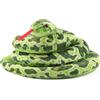 ANBOOR Serpente di peluche da 160 cm, realistico, serpente lungo riempito, giocattolo realistico per bambini, per feste e oggetti di scena (verde)