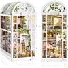 Foyucool Kit DIY Book Nook per Adulti, Giardino del Caffè | Con Luci LED e Legno Laser, Decorazione Miniature per Libreria, Kit Creativo Immersivo, Regalo per Natale, Compleanni e Feste