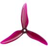 Gemfan 2Pairs Hurricane 51499 5 Pollici a 3 Pale CW CCW elica Tri-Blade Oggetti di Scena per 2306 2207 Motore RC Drone FPV Racing Multicopter (Clear Purple)
