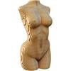CARTONIC Torso Femminile Puzzle 3D in Cartone - Modellino da Costruire | 75 Pezzi, 18 × 9 × 9 cm - Kit Scultura Fai da Te da Dipingere, Materiali Riciclati, Ragazzi e Adulti, Idea Regalo