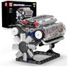 Mould King 10088 MOC Technology (V8) Kit di Blocco Cilindro in Linea del Motore a Benzina a Otto Cilindri, Kit di Bloccaggio della Tecnologia Compreso Motore e Scatola Batteria V8 Engine (535 PCS+)