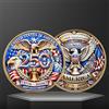 Generic Moneta commemorativa per il 250° anniversario, 1 pezzo USA 1776-2026 aquila calva in rilievo 3D, per collezionare ed esporre regali