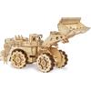 Hallisun Puzzle 3D in legno per adulti, Kit modello carrello elevatore meccanico in legno, Costruzione carrello elevatore fai da te in legno, Regali di compleanno di Natale fai da te, 312 pezzi