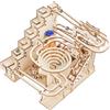 HOTUT Puzzle 3D in Legno, Marble Night City, Fai-da-Te Pista per Biglie Kit di Costruzione Modello Meccanico, kit di Modelli 3D per adulti con 9 Steel Balls, Giocattoli Educativi Regalo per Bambini