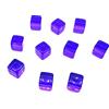PEPWE 200Pcs 6 Lato 8mm Chiaro Dadi Educativi Dadi Incisione Acrilico D6 Partito Famiglia Gioco Da Tavolo