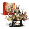 Piececool 3d Metal Puzzle Nave Pirata, Navi con Ali 3D Puzzle Metallo per Ottone, 1:1 Ripristina, Regalo di Compleanno, modellismo da costruire adulti, 709 Pezzi