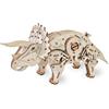 EWA Eco-Wood-Art - Triceratopo - Puzzle meccanico tridimensionale - Puzzle per adulti e adolescenti - Collezione senza colla - 283 dettagli.