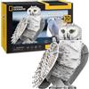 Party town National Geographic - Gufo Delle Nevi | Costruzioni Per Bambinis | Puzzle 3d | Puzzles 3d Bambini 8 Anni | Puzzle 3d Bambini | Kit Da Costruire | 3d Puzzles | 62 parti
