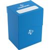 Gamegenic - Deck Holder 80+ Blue - Scatola Porta Carte | Scatola Compatta e Robusta con Coperchio Autobloccante per Contenere Fino a 80 Carte, Colore Blu