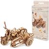 UGEARS Hagrid's Flying Motorbike™ Puzzle 3D - Kit modello in legno per adulti da costruire - Kit per la creazione di moto meccaniche - Puzzle 3D veicolo in legno - Collezione Harry Potter™
