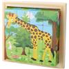 XRVRILE Puzzle in legno, puzzle in legno 3D, puzzle a cubo 6 in 1, motivo: animali per bambini, giocattolo Montessori, giocattolo educativo in legno, giocattolo in legno a partire dai 3 4 5 anni