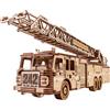 Wood Trick Rescue Firetruck Puzzle 3D di Legno per Adulti da Costruire | [636 Pezzi] Scala Estensibile e Rotola per 6,1 m - Kit di Montaggio Meccanico in Legno DIY di Locomotiva per Adulti