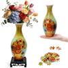 Pomiol Puzzle 3D per Adulti, Vaso Colorato Fai da Te, 160 Pezzi, Gioco di Puzzle Rilassante, Montaggio Semplice Senza Colla, Decorazione Moderna come Idea Regalo per la Casa (Girasole), Altezza 24 cm