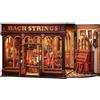 Endless Limit Kit Book Nook - Miniature Laboratorio Musicale 3D Legno (Bach Strings) | Miniature di laboratorio di musica classica - 285 pezzi,Un diorama per libreria, perfetto come hobby creativo adulto.