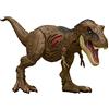 Mattel Jurassic World T-Rex Daño Extremo Dinosaurio de juguete, figura para niños y niñas (Mattel HGC19)