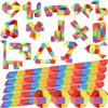 GOLDGE 24 pezzi serpente magico, mini magia serpente cubo, puzzle cubo bambino puzzle, mini twist puzzle giocattolo per bambini e adulti, giocattoli arcobaleno, idee regalo compleanno bambini