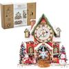 Lilcubics Orologio puzzle in legno 3D, kit fai da te per adulti, da costruire, orologio da parete funzionale con pendolo mobile, set per hobby in legno, regalo unico per San Valentino per lui e lei