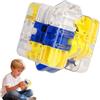LIAILA Cubetto Labirinto 3D, Pallina Labirinto Blu da 8,5 cm, Giocattolo Interattivo per la Mente, Cubo Magico con Palline Rotolanti, Promuove l'Allenamento del Cervello e Aiuta a Ridurre lo Stress