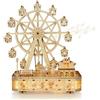 Cuteefun Modellini in Legno da Costruire, Ruota Panoramica Meccanica con Musica, Costruzioni Legno Adulti, Puzzle in Legno 3D Fai Da Te, Idea Regalo per Ragazzi Ragazze Uomini e Donne