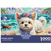 JCOUSDAEO Maltese 1000Pezzi Puzzle Puzzle Per Gioco Familiare Pet Dog Divertimento Idea Regalo Uomo E Donna Per Adulti E Bambini A Partire Dai 12 Anni38x26cm/1000pcs