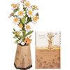 ROBOTIME Puzzle in legno 3D, kit di modelli di fiori artificiali per adulti, decorazione creativa per la casa, accessori per soggiorno, regali per donne a San Valentino (Camomilla)
