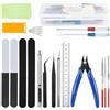 HOTUT Gundam Craft Set, 23 Pezzi Kit di Strumenti Base Modello, Modeler Strumenti di Base Hobby Building Tools Kit, Hobby Building Craft Set per Auto, Hobby Gunpla, Modello, Riparazione e Fissaggio