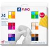 STAEDTLER Fimo - Pasta da modellare, 12 x 25 g, si indurisce in forno