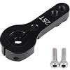Drfeify Braccio Servo 25T in Metallo da 25mm - Set di Horn e Accessori con Viti di Fissaggio - Compatibile con Futaba, Savox, Xcore, HL, HSP, HD per Auto e Barche RC