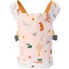 Miracle Baby Marsupio per bambole per bambini, Trasporto anteriore e posteriore con cinghie regolabili per ragazze, accessori per bambole imbottite per bambini, 100% cotone, Foresta