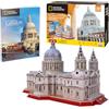 Party town National Geographic - St Paul Cattedrale | Puzzles 3D | Modelli per costruire adulti e bambini | Puzzle 3D Adulti | Puzzle 3D Bambini | Regali per bambini | 107 pezzi
