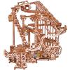Wood Trick Spiral Marble Run Puzzle 3D di Legno per Adulti da Costruire | [558 Pezzi] Motorizzato Elettrico - Interattivo - Biglie Incluse - Kit di Montaggio Meccanico in Legno DIY per Adulti