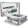 JEMPET Puzzle 3D stadio di calcio giocattolo modello piccolo gioco di costruzione (160 pezzi)