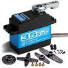 YUNIQUE GREEN-CLEAN-POWER - Servomotore Digitale Coreless DS3235 35KG | Ingranaggio Acciaio Inox 7.4V | Impermeabile Alta Coppia | per Robot Auto RC, Turchese, Plastica