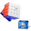 Moyu Aosu V7 4x4 Cubo Magnetico Professionale, 112 Magneti, Design Antiscivolo, Cubo Magico con Elasticità Regolabile (2-Track Flagship Edition)