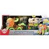 Dickie Toys - Monster Ranger Dino, 32 cm, a partire dai 3 anni, Veicolo dinosauro con Rimorchio, Suoni e Luci, sistema a ruota libera, batterie incluse, 203755005