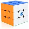 GAN 3×3 Cubo magico 356 RS, Professionale Speedcube con regolabile GES+ | Magia cubo di velocità Design in nido d'api liscio, taglio angoli 55 gradi, non magnetico, regalo puzzle