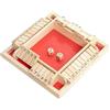 MplehDa Shut The Box, Gioco da Tavolo, Dice Game Tavolo in legno Numero Matematico Gioco Famiglia, Gioco dei Dadi In Scatola, Gioco da Tavolo in Legno con Dadi, Gioco Dei Dadi in Scatola