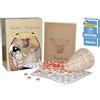 Mondial Toys Tombola Tradizionale Napoletana con Smorfia numeri in legno Panariello in Vimini Carte da Gioco Modiano Azzurro Forza Napoli