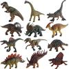 DxxD Dinosauro Giocattolo per Bambini,12 Pezzi Educativi Realistico Figure di Dinosauri Assortiti, T-Rex,Velociraptor, Educativo Regalo di Compleanno per Ragazzi Ragazze dai 3 4 5 6 7 8-9 Anni