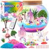 MYDOVA Unicorno Regali per le ragazze, Unicorno fai da te Terrario Craft Set con Timing Telecomando e Luci Colorate, Bambini Regalo Girl (Unicorno)