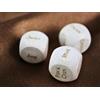 Tailored Touch Bespoke Gifts Set di 3 dadi personalizzati in legno fatti a mano, incisi, 20 mm