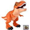 Generico Dino Adventure Figure Pack - Press Mouth Action Dinosaur Toys con Carry Cage Organizer | Design flessibile del movimento articolare, divertente giocattolo educativo per l'apprendimento precoce per bam