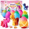 Mocoosy Uova di Unicorno da Cova Arcobaleno per Bambini - 6 Pezzi Sorpresa Magica Uova in Crescita Unicorno Giocattoli Regali per Ragazze, Giocattolo Magico Regalo di Compleanno per Ragazze 3-12 Anni