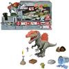 Mattel Jurassic World Crushivores - Spinosauro Cage Crasher, dinosauro con accessori a sorpresa da scoprire, sabbia, gel e pasta modellabile inclusi, giocattolo per bambini, 4+ anni, HTP71