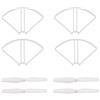 WKUKLK 2 Paia Drone Elica e 4 Anello Protettivo Set RC Drone Lame Ricambi per SJR/C S20W Potensic T25 HS120D Quadcopter RC Drone accessori parte